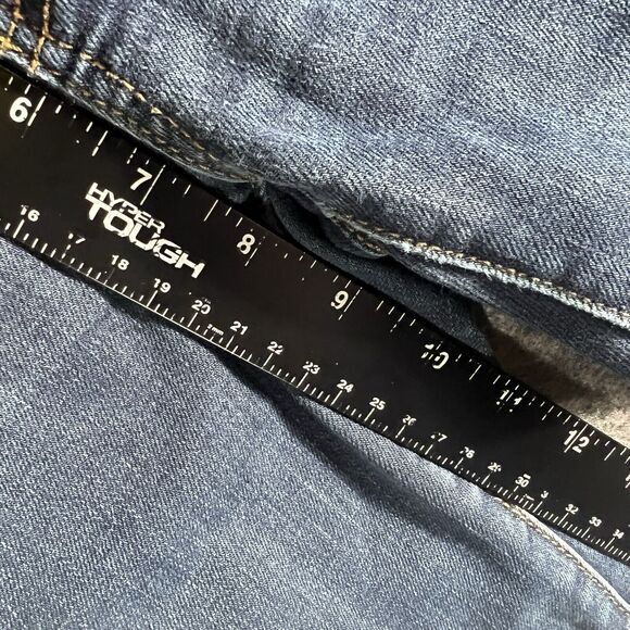 American Eagle Hi Rise Jegging Jeans Size 2 Womens Distressed Blue Stretch Denim - Picture 7 of 8